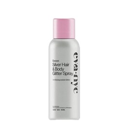 Eva NYC Kweeen Silver Glitter Spray for Hair and Body 4.9 oz