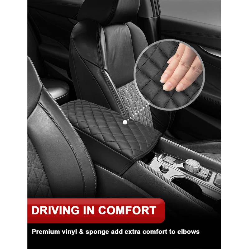 KBH Center Console Armrest Cover for 2016-2024 Nissan Maxima Accessories,