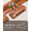 SunnyTour Luggage Sets 3 Piece Hardside Suitcase with Double Spinner