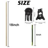 TIHOOD 200PCS/Set Bamboo Plant Stakes Kit, 50PCS Orchid Clips with
