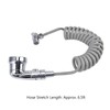 Sink Shower Sprayer Stretchy Hose Adjustable Mode Faucet Sprayer Attachment