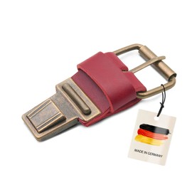 Thielemann Replacement Buckle for Bags with a 3cm Wide Strap, Bag Clasp with Push Buckle & Pin Lock Replacement Part for DIY Repair, red