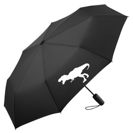 Huuraa Regenschirm Tyrannosaurus Rex Dinosaurier Geschenk 98cm Schwarz Doppelautomatik Tyrannosaurus Rex Geschenkidee