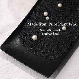 LAMORGIFT 8LB Black Candle Sand- Pearled Candles with Wicks (50 Pcs) & Wooden Spoons, Candle Beads, Sand Wax, Candles Unscented for Powder Candle Making, Refill Kit