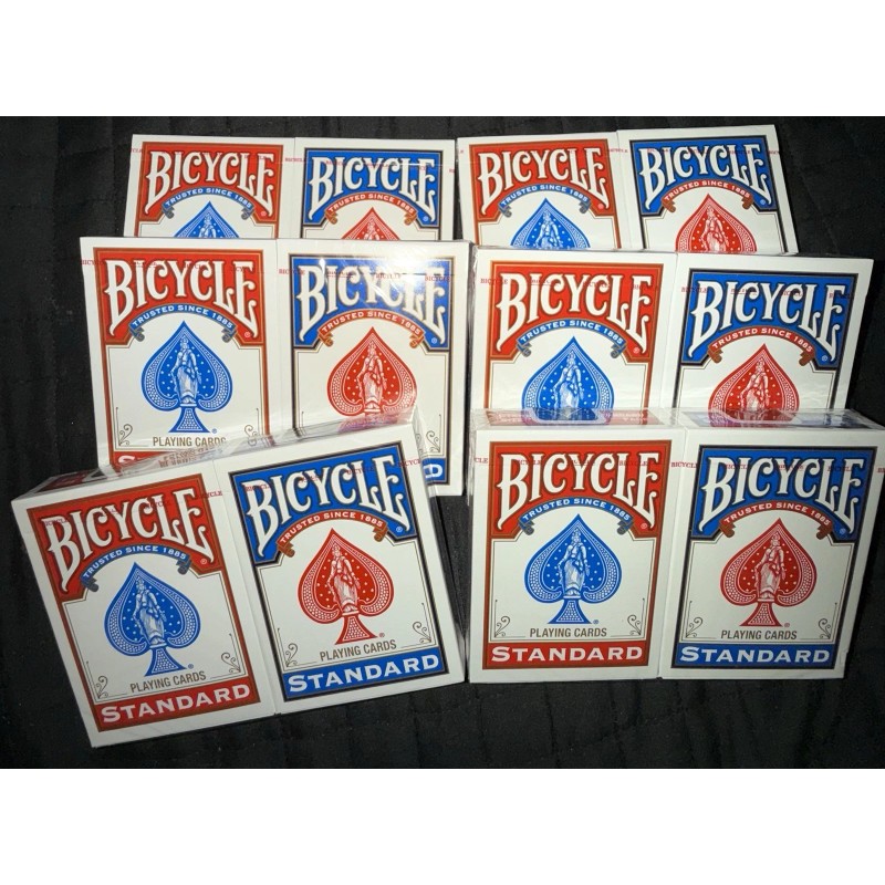 BICYCLE PLAYING CARDS Standard Blue And Red Decks Poker Black