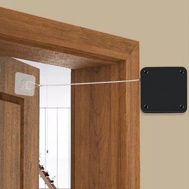 No-Drill Wire Automatic Door Closer for Sliding & Interior Doors White 2ea