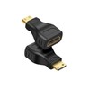 Female HDMI Adapter to Male Mini HDMI Gold Plated, Mini