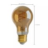 Satco 4W =25W Dimmable A19 LED Filament Vintage Nostalgic Amber