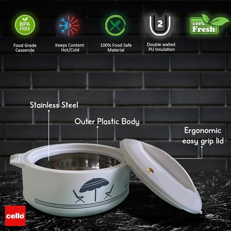 Cello Chef Super 3 pcs Insulated Hot Pot Casserole Gift