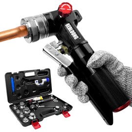 REDLOONG HVAC Hydraulic SWAGING tool kit for copper tubing Expanding 3/8 inch to 1-5/8 inch,with 11PCS Expanding Jaws