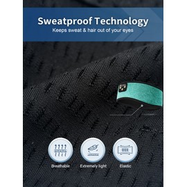 Fulext Schlafkopfhörer Stirnband Bluetooth, Kopfhörer zum Schlafen, Schlafmaske, Kopfhörer mit dünnen HD-Stereo-Lautsprechern, perfekt für Seitenschläfer, Schlaflosigkeit, Sport, Reisen, tolles