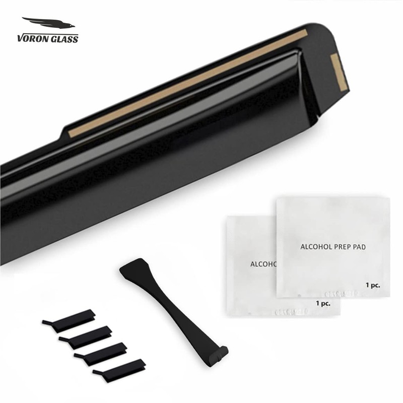 Voron Glass in-Channel Extra Durable Rain Guards for Hyundai Santa