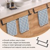 HMIEPRS 2Pcs Tea Towel Holders, No-drill Extendable Towel Rail, Stainless