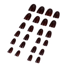 Mikinona 24pcs Women Manicures False Press on Nails Red False Nails False Nail Packaging Fake Nails Fake Nail Kit Nails Fake False Nails with Glue False Nails Short Nail Tips for Women