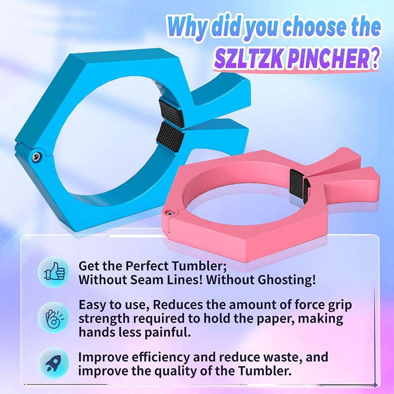 4Pcs Sublimation Tumbler Pinch ABS Sublimation Tumbler Clamp Holder Grip