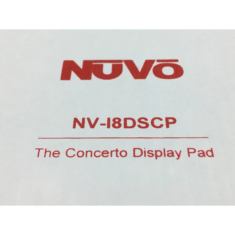 NUVO Concerto Display Pad With Interchangeable Trim NV-I8DSCP Home Keypad