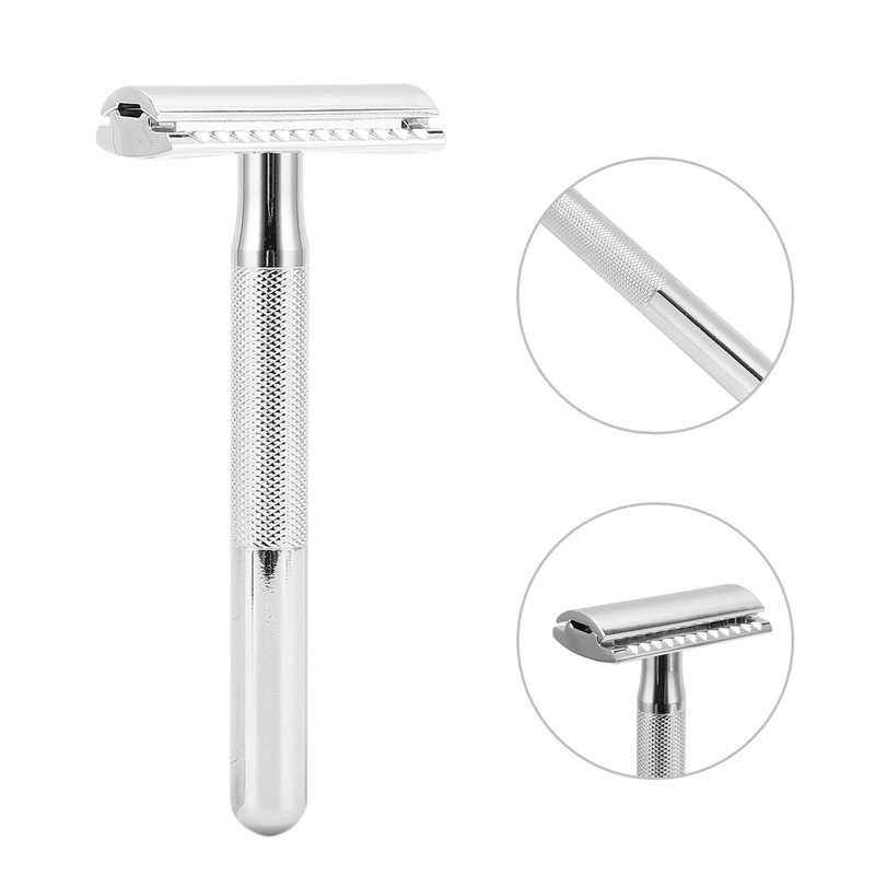 Long Handle Safety Razor Zinc Alloy Safety Razor Reusable Manual
