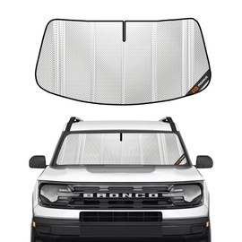 Pigenius Windshield Sun Shade for 2021-2025 Ford Bronco Sport. Full Front Window Sunshade Coverage