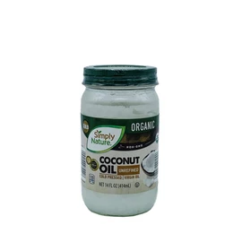 Simply Nature Organic Coconut Oil Unrefined, Cold Pressed, Virgin Oil 14 fl oz - PACK OF 3