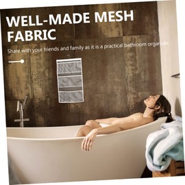 Outanaya Bathroom Organizer Bag Wet Bag Shower Organiser 6 Pockets Stainless Steel Quick Dry