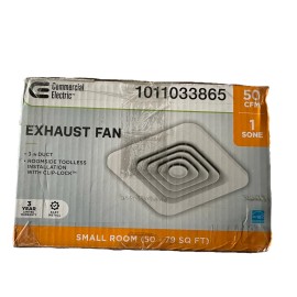 Commercial Electric 50 CFM Ceiling Bathroom Exhaust Fan BF1101 New