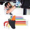 9Pcs Hex Wrench Ball End Colourful Long Arm Metal Key
