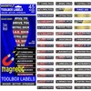 Ultimate Magnetic Toolbox + Socket Label Combo - Color Coded