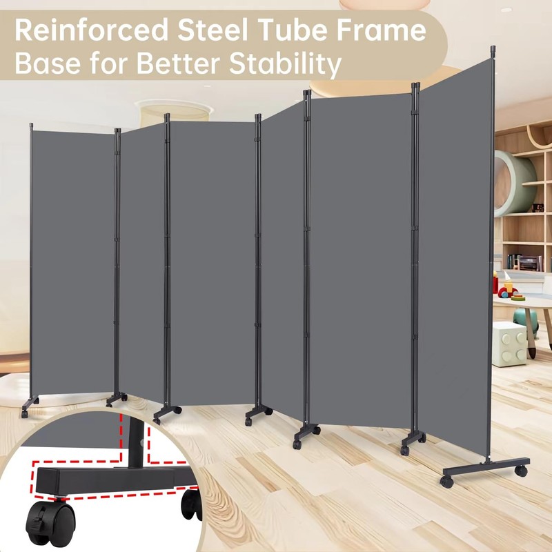 Room Divider Large 1 Panel Privacy Screen,Portable Room Partition on