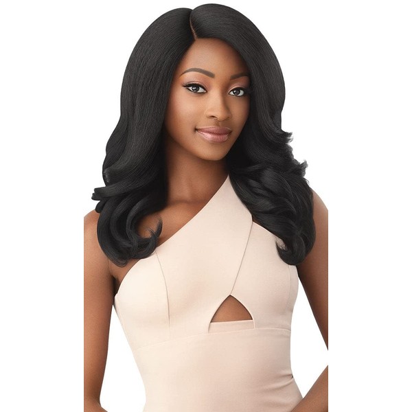 Outre Soft & Natural Synthetic Lace Front Wig - NEESHA 209 (2 Dark Brown)