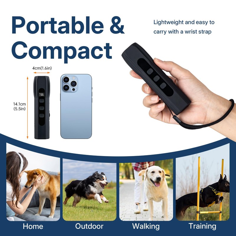 Mcbazel Anti-Bark Ultrasonic Device, Anti Bell Device Dogs 30 Feet