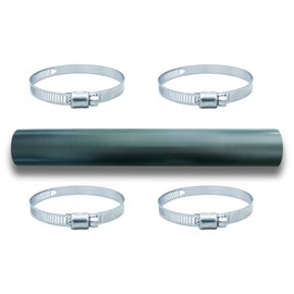 Gasoline Fuel Filler Neck Hose with 4 Hose Clamps,2 inches Inside Reinforced Gas tank (straight, 2" ID 15 7/8" Long)