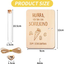 Hurra School Child Money Gift, Money Gift for First Day of School, School Child First Day of School Gifts, Wooden Creative First Day of School Gifts for School Child Gift First Day of School