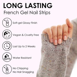22pcs Gel Nagellack Aufkleber - UV Nagelfolien selbstklebende Gelfolien für UV Gel Nail Stickers, Gellack Wraps für Nagel - Nailwraps Nagellackstreifen zum aufkleben (Schimmer Grün)