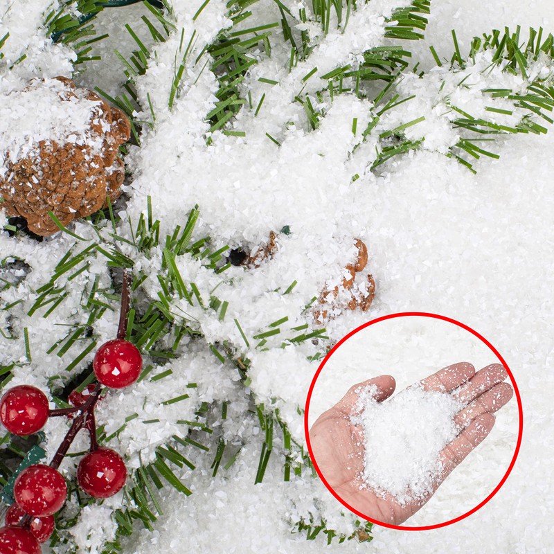 JOYIN 12 Oz Artificial Snow, 320g Plastic Fake Snowflakes for