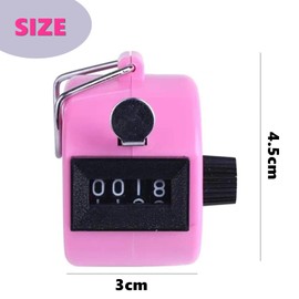Coehaopike Clicker Counter Handheld,Tally Counter 4 Digital, Hand Counter Clicker for Counting,Mechanical Manual Pitch Counter for Stitch, Knitting Row, Crochet Stitch, Umpire,Golf Stroke, Score (8)