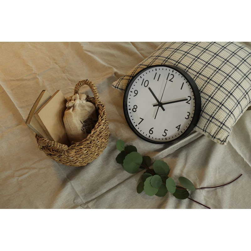 Fuji Boeki Wall Clock, Width 9.8 x Depth 1.6 x