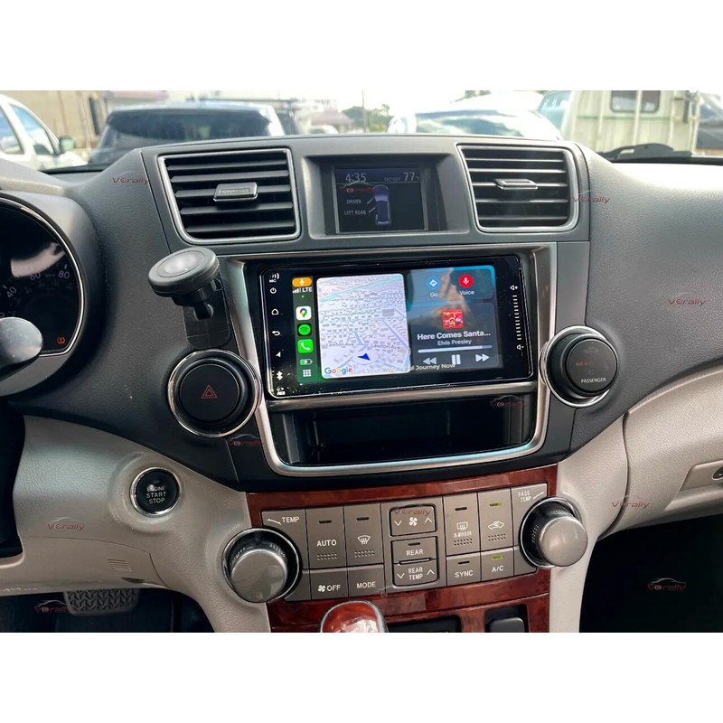 Vorally For 2008-2013 Toyota Highlander Android 14 Navi CarPlay Car