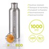 ChooseEco Drinking Bottle Stainless Steel Sustainable Water Bottle with Bamboo