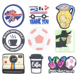 VZDIOR 30 Pieces Women Lovely Animals Shoe Charms Pink Butterfly Dogs Clog Shoes Accessories