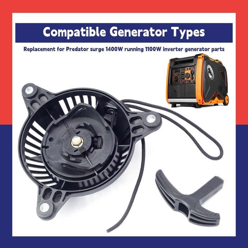 Dusledel 71342 Recoil Starter with Handle Compatible with Predator Surge