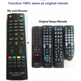 For-Sanyo CS-90283-1T New Replace TV Remote Control sub Sanyo GXFA GXBD GXBM DP40142