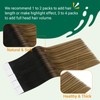 Easyouth Invisible Tape Extensions Echthaar Balayage Off Black Extensions Tape