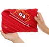 ZIPIT Talking Monstar Big Pencil Case, Red