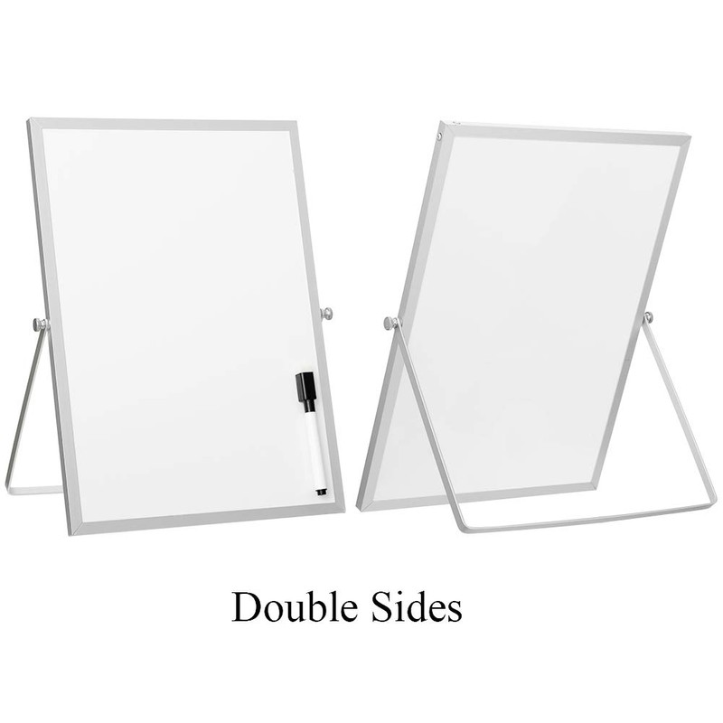 DOEWORKS A4 Small Magnetic Whiteboard, Desk Whiteboard, Portable Dry Wipe