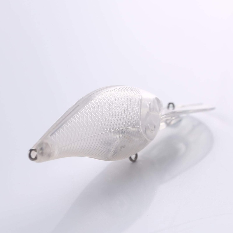Free Fisher 25Pcs Fishing Crankbait Blanks,Unpainted Fishing Lures Blank Minnow