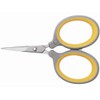 Westcott Titanium Nitride Bonded Super Soft Grip Scissor, Grey/Yellow, 4"