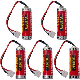 (5 Pack) MAXELL ER6C AA 3.6V 1800mAh PLC Battery for FX F2-40BL with Plug