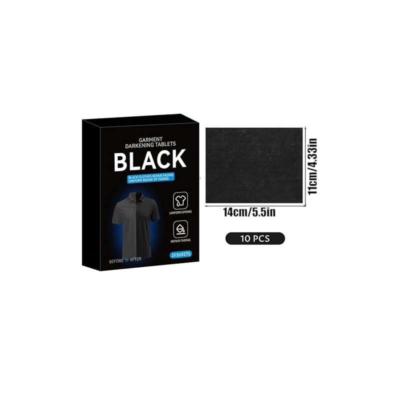 Tinte Negro Para Ropa, 10 Piezas De Tabletas De Tinte