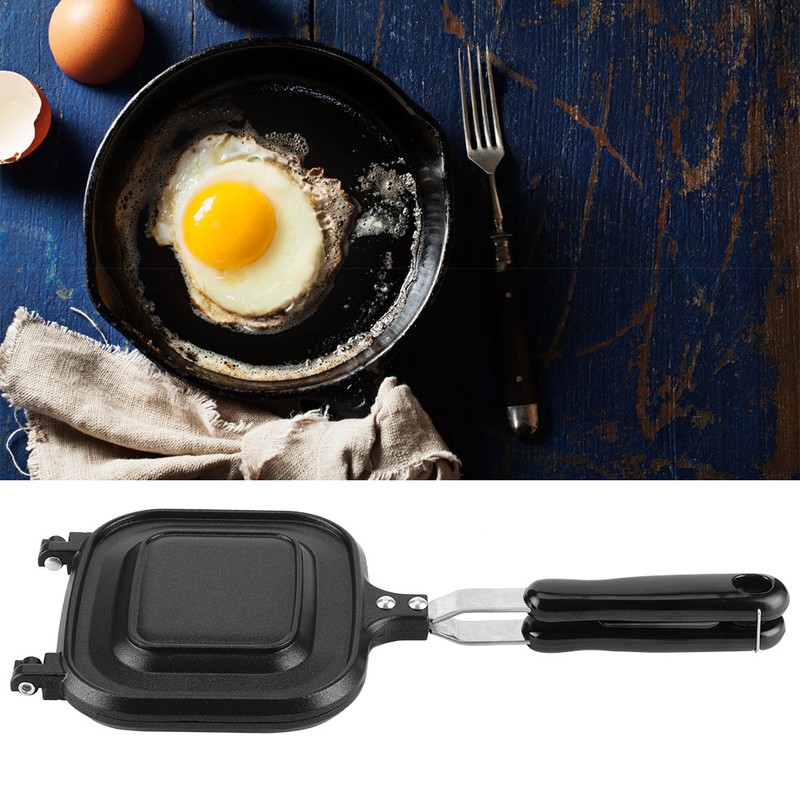 Double-Sided Multifunction Fry Pan Sandwich Toaster Breakfast Maker Nonstick Baking