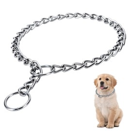 YAUYAP Cadena para Perros, Ajustable Cadena para Adiestramiento De Perros, 2 mm x 30 cm